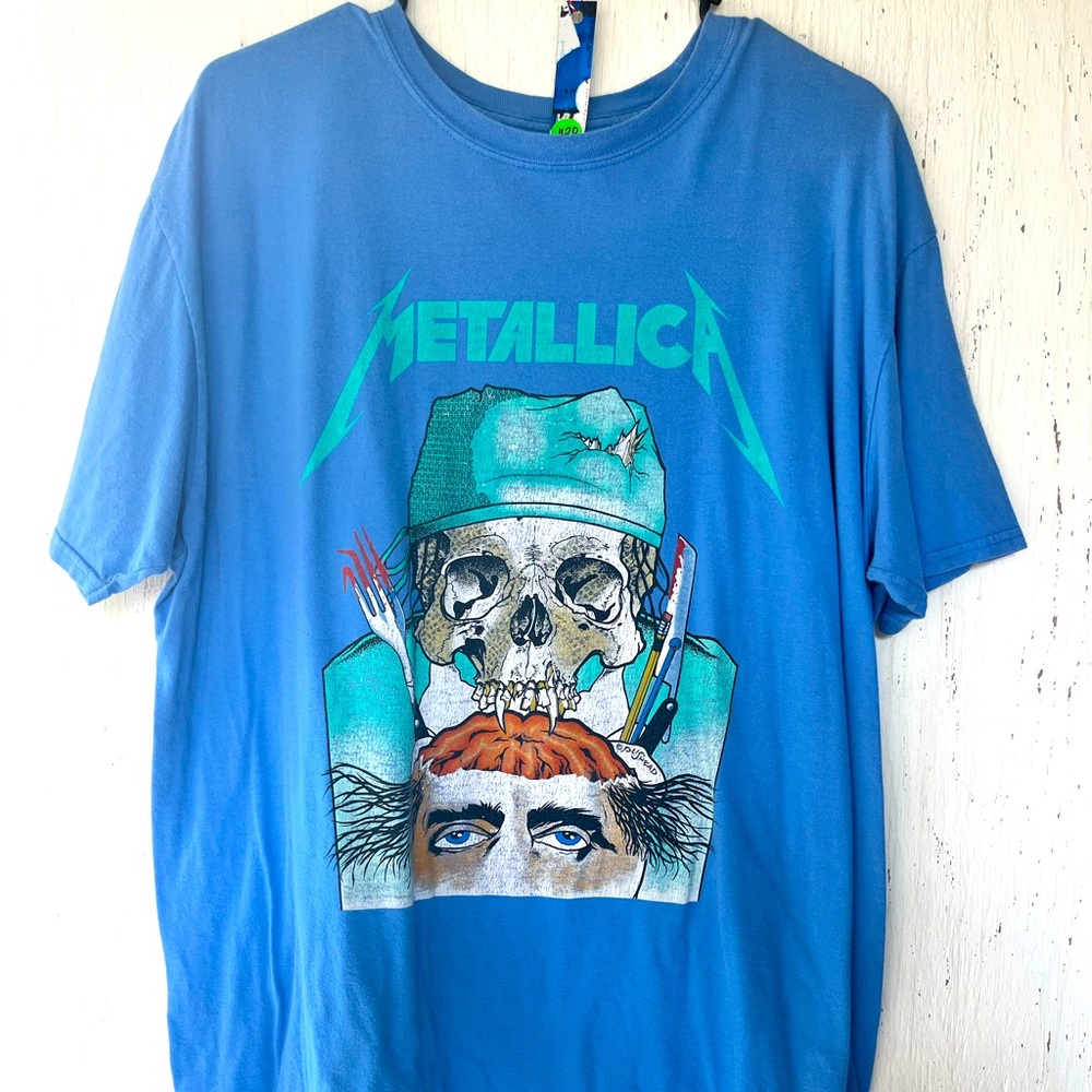 SOLD Metallica Crash Course Blue Shirt